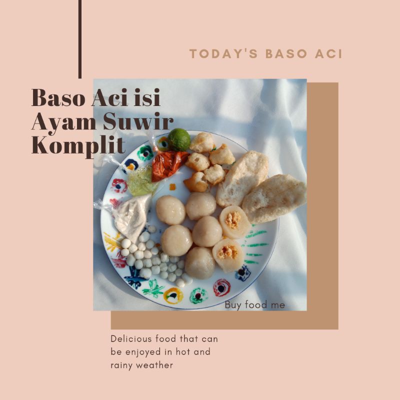 

[TERMURAH] Baso Aci isi Ayam Suwir varian Komplit