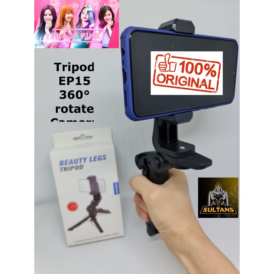 PROMO TRIPOD GALACTIC 360 MODEL EP15 ORIGINAL ROTATE CAMERA TRIPOD SEKOLAH ONLINE ZOOM TONGSIS