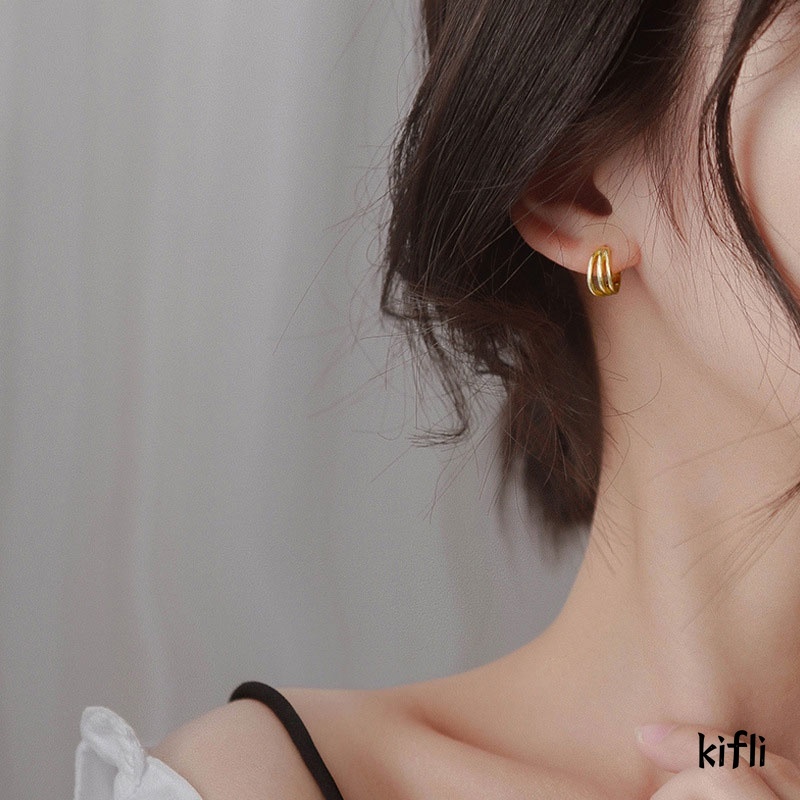 Anting Liar Temperamen,Lingkaran Retro Eropa dan Amerika,Fashion Accessories