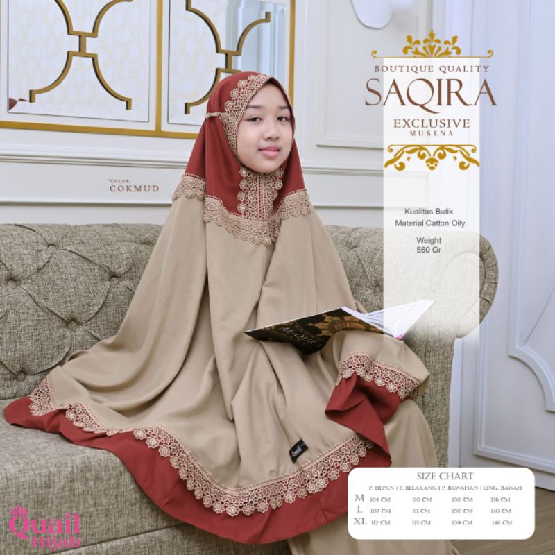 MUKENA SAQIRA ANAK by Quail Hijab