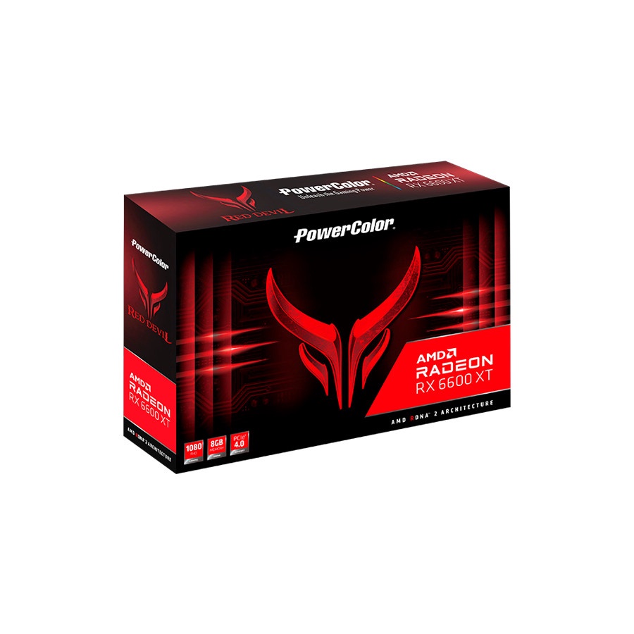 powercolor red devil amd radeon rx 6600 xt   8gb gddr6   vga card
