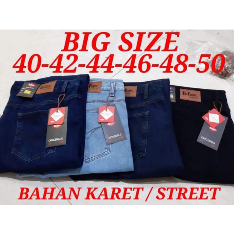 Celana Jeans Pria Jumbo Melar