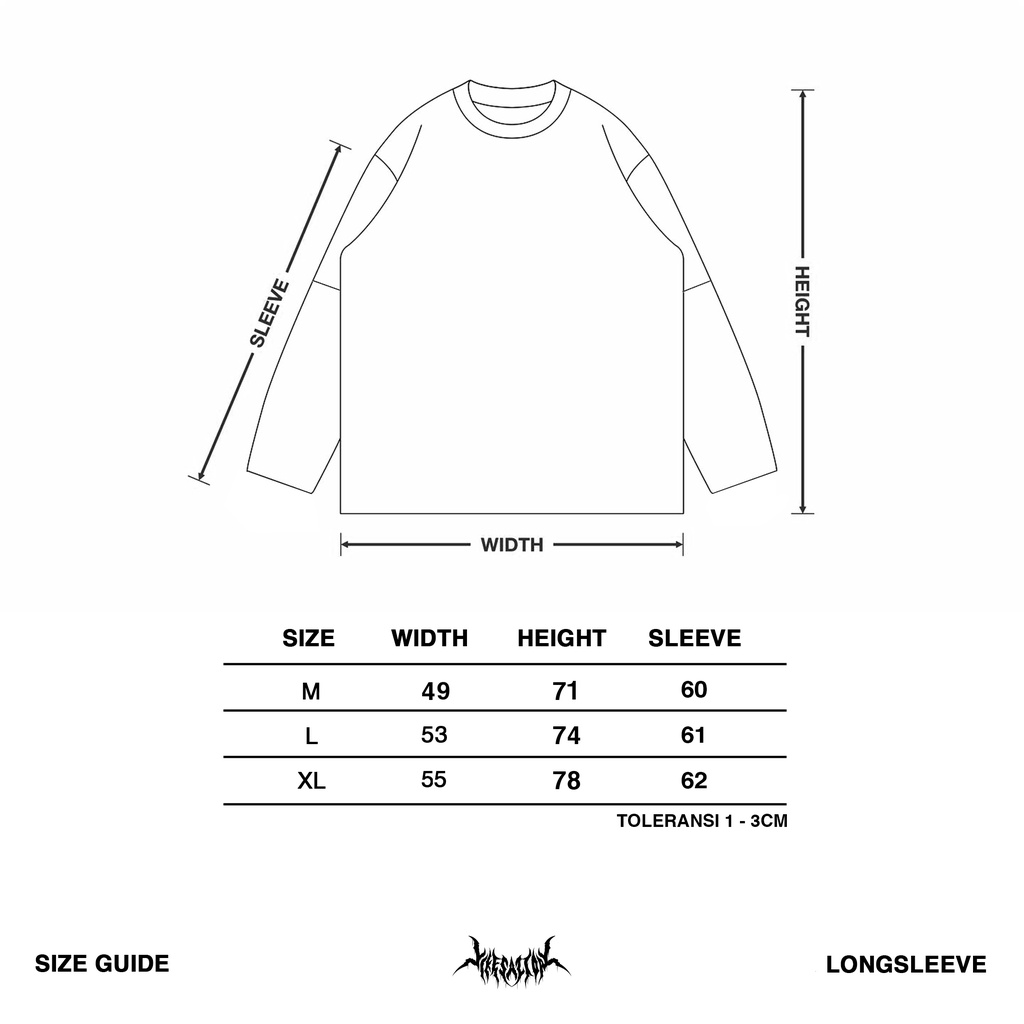 LONGSLEEVE DOUBLE LAYER | DEAD EYES | CHOCO | YIKESALLDAY