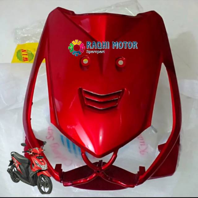 Tameng Depan Beat Karbu Merah / Body Depan Beat Karbu 2008-2010