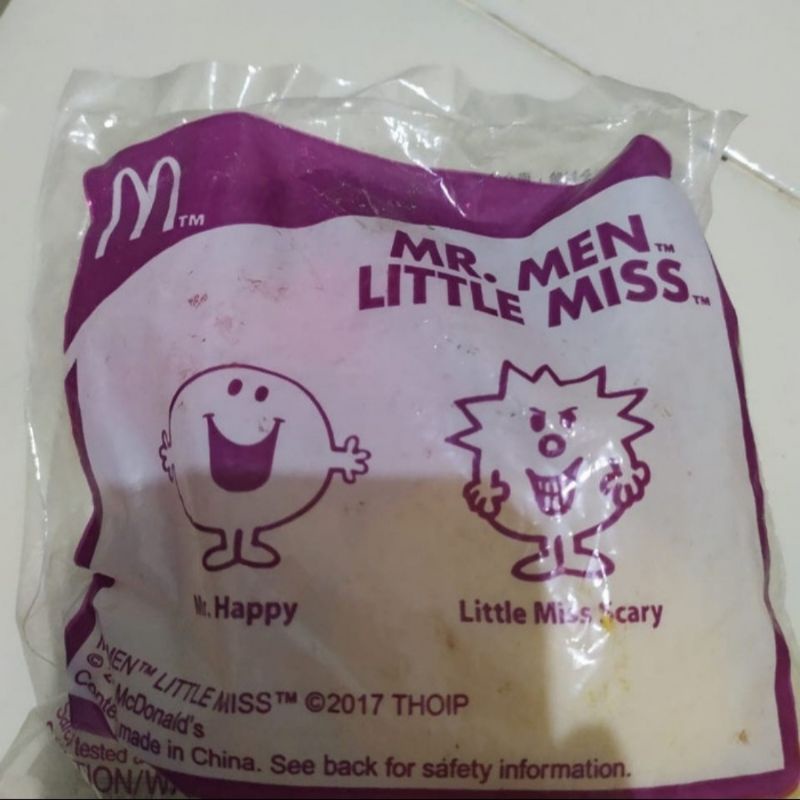 Mr Men Happy - Little Miss Scary - Mr Men and Little Miss - Happy Meal Mc Donald Donalds Figure