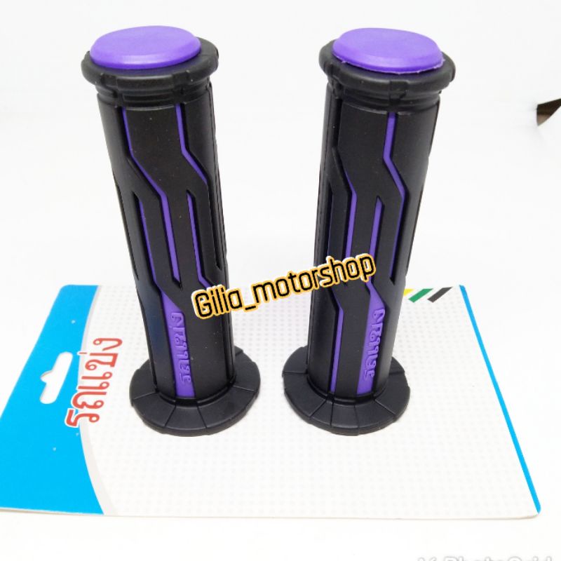 Handgrip Grip Thai garis laser kombinasi handfat karet 2warna grip Lembut Universal Beat Scoopy