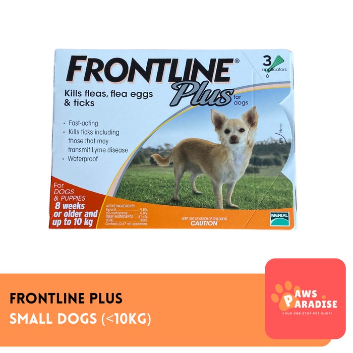 FRONTLINE Plus for Small Dogs / Obat Kutu Anjing Kecil Dibawah 10kg