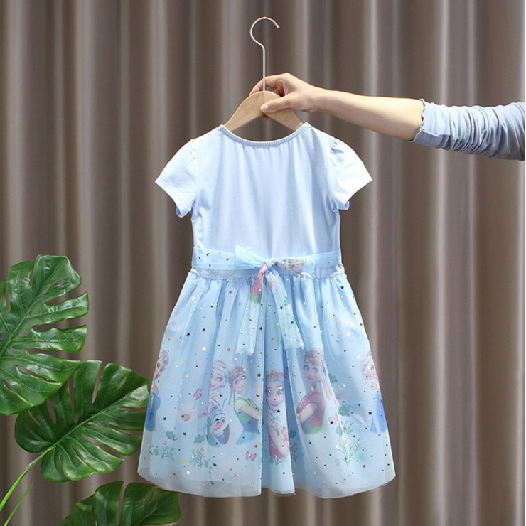 Dress Anak Bayi Frozen 2 Princess Elsa Tutu Colourful Import 2 - 7 Tahun