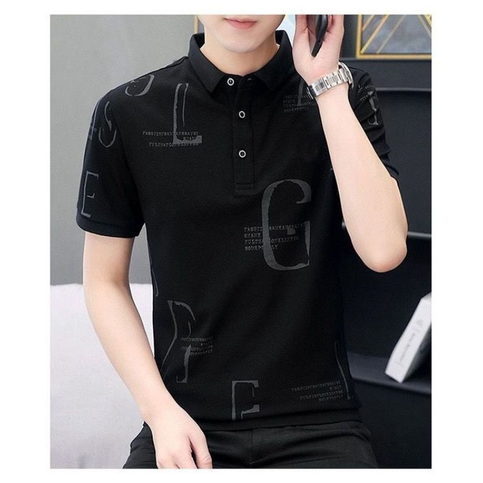 BAJU KAOS POLO PRIA ATASAN BERKERAH COWOK LENGAN PENDEK GODIN PREMIUM