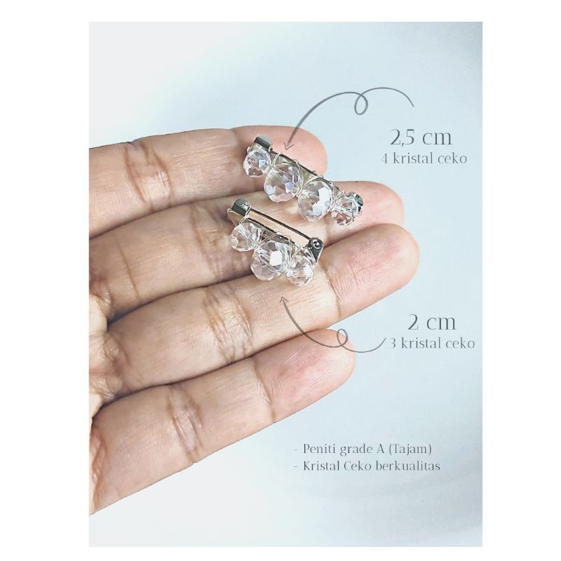 SAFAIRA Bros dagu peniti hijab 2cm 2,5cm pin grade A tajam