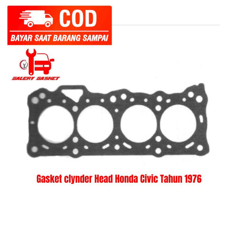 GASKET CLYNDER HEAD HONDA CIVIC DELUXE TAHUN 76 PAKING HEAD CIVIC DELUXE