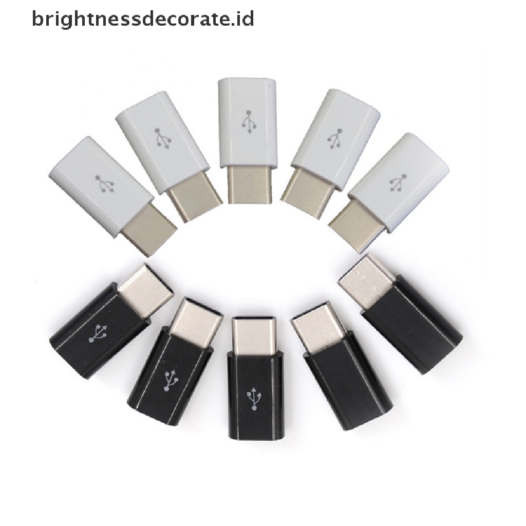 5 Pcs Alat Adaptor Konverter Konektor Usb Tipe C Male Ke Micro Usb 3.1