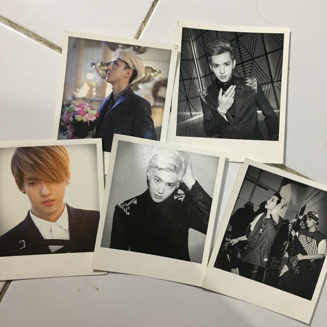 Exo overdose official polaroid card