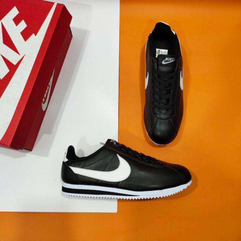 Nike Cortez Leather Black White