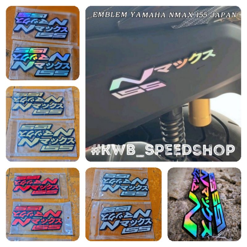 Emblem yamaha nmax old nmax new japan 155 timbul 3D tebal 2ml 1 set kanan kiri