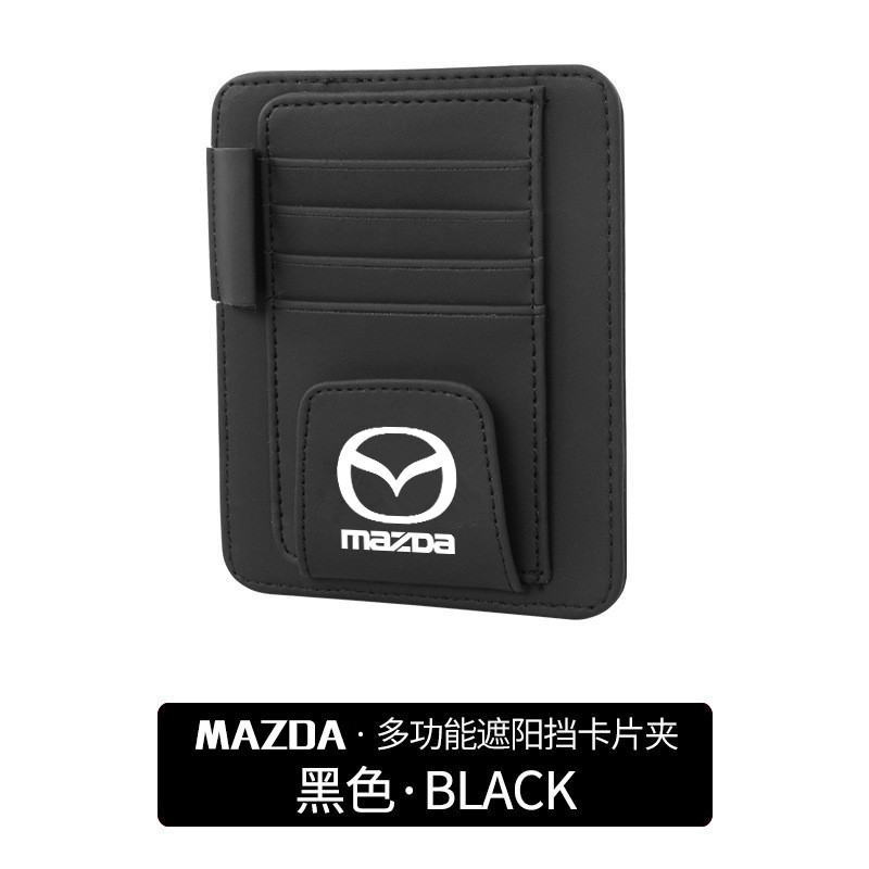 1 PC Kacamata Mata Kartu Pen Holder Klip Mobil Styling Aksesoris Mobil Sun Visor Kacamata Hitam untuk Mazda Speed CX-30 CX-8 Mazda3 CX-3 CX-9 Mazda6 CX-5 Mazda2