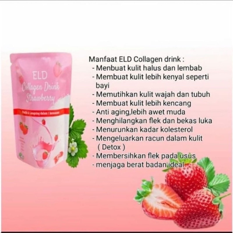 ELD COLLAGEN DRINK ORIGINAL PEMUTIH PELANGSING