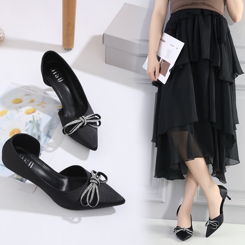 JISO RYONA SANDRA-35 Sepatu Pesta Wanita High Heels 7cm Import Premium