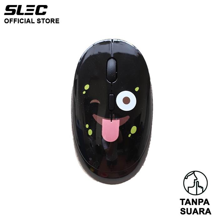 SLEC Mouse Wireless Silent NC200 - BLACK Termurah