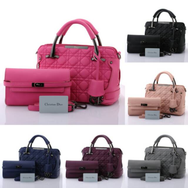 Tas christian dior natasha set clutch