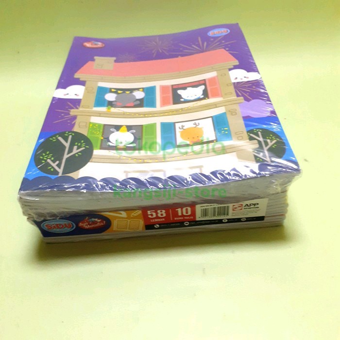 

Aman Buku Tulis Sidu 58 Lembar 1 Pack 10 Pcs Diskon