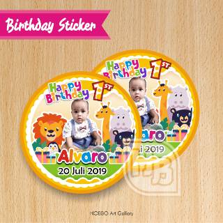  Stiker Ulang Tahun  Stiker  Tumpeg karakter Minimouse 