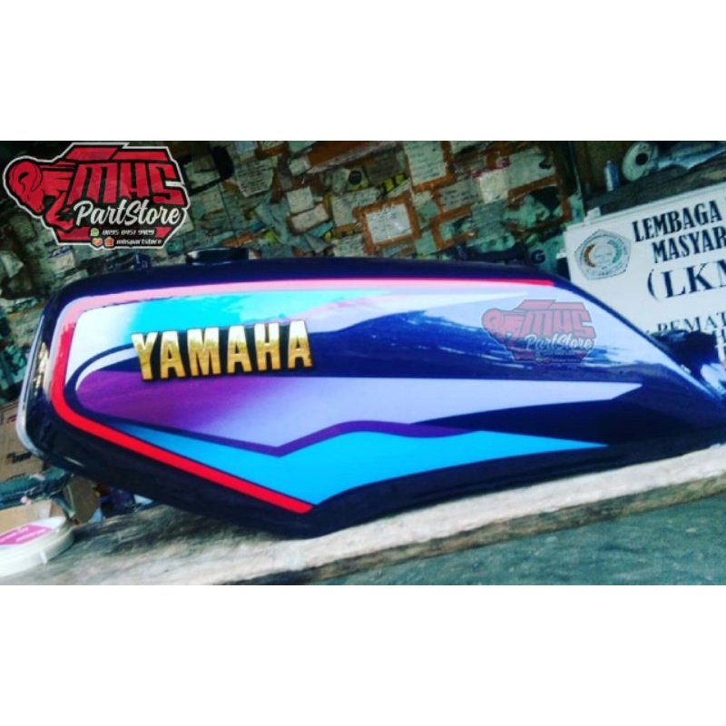 COVER TANGKI MOTOR YAMAHA RXKING RX KING KING 135 UNGU 1999