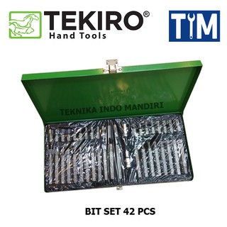 TEKIRO BIT SET 42 PCS / Mata Kunci Sock L Bintang / Star