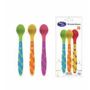 Babysafe Baby Safe Weaning Spoons BS351 isi 3 pcs untuk usia 4m+