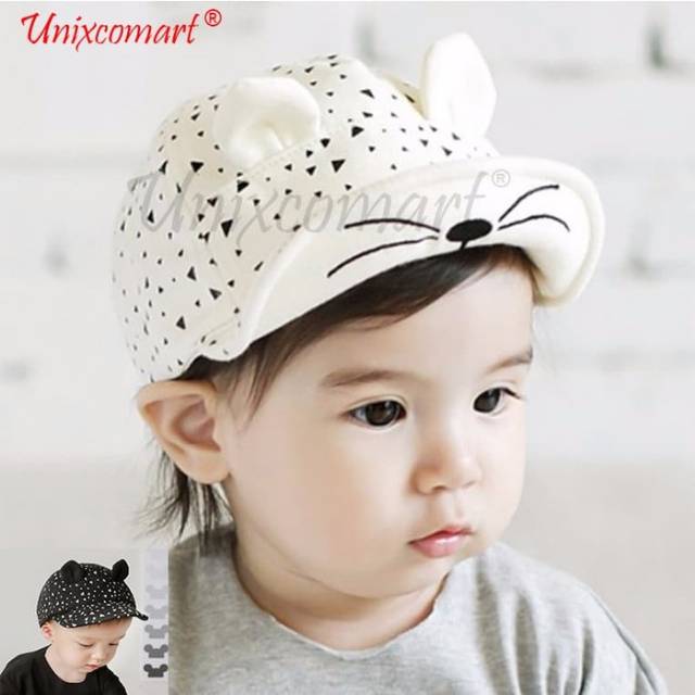 Topi Bayi Topi Anak Topi Anak Bayi Cute Cat Hat Shopee Indonesia