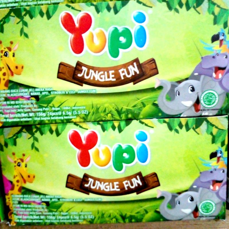 

YUPI JUNGLE FUN 1 BOX PERMEN JELLY