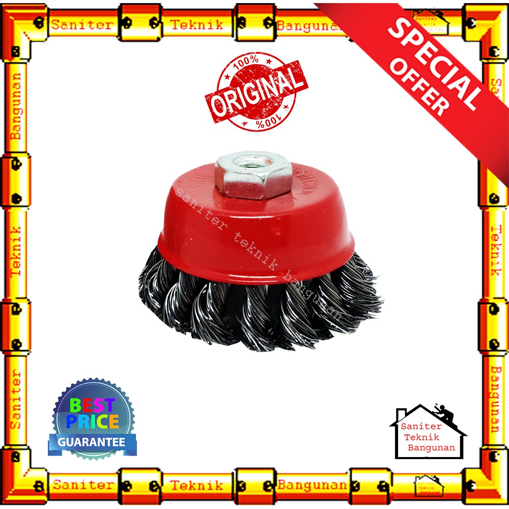 SIKAT KAWAT MANGKOK 3 INCH KING CUP BRUSH