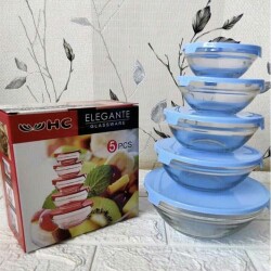 Terlaris Mangkok Kaca Tebal 5 Susun