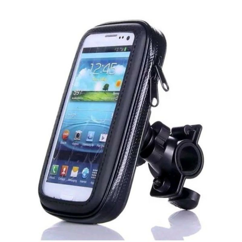 Holder Hp GPS Waterproof (Anti Air) di Stang Sepeda Atau Motor Universal