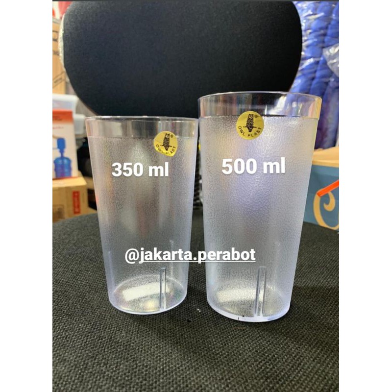 OWL-Gelas Mika / Acrilic 350 ml dan 500 ml