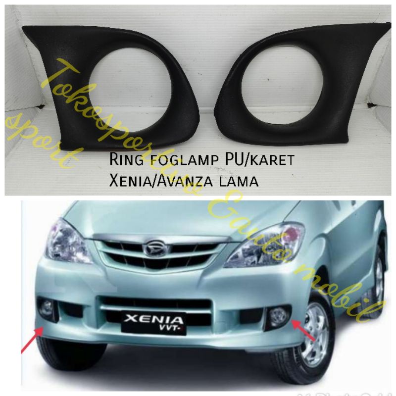 Cover foglamp Ring foglamp Xenia Avanza old lama bahan karet Piu 2004-2008