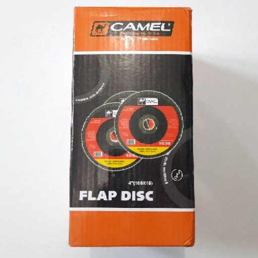 Flap Disc 4&quot; Amplas Susun grit 120 / Amplas tumpuk Harga Per Kotak (C357K)