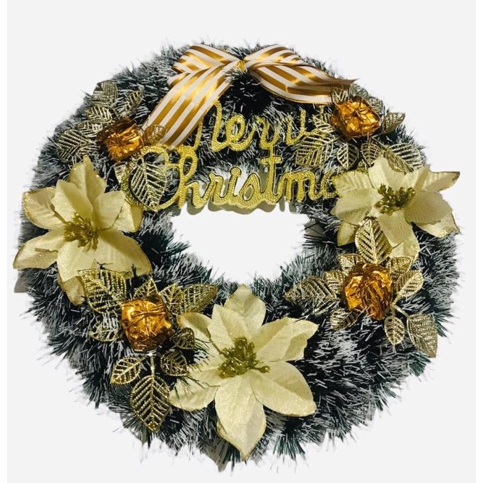 

Hiasan Pintu Natal Krans Natal 40 cm ---Termurah---