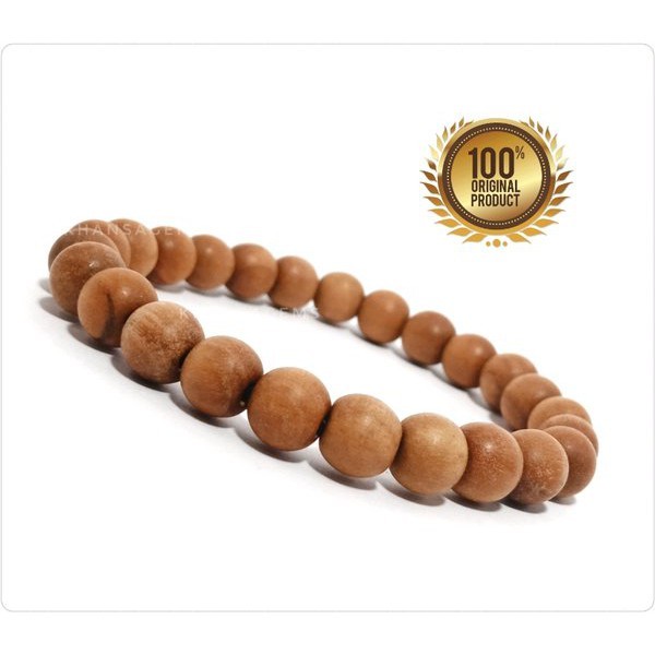 Gelang Original Kayu Cendana Wangi Diameter 11 Mm Kualitas Pilihan