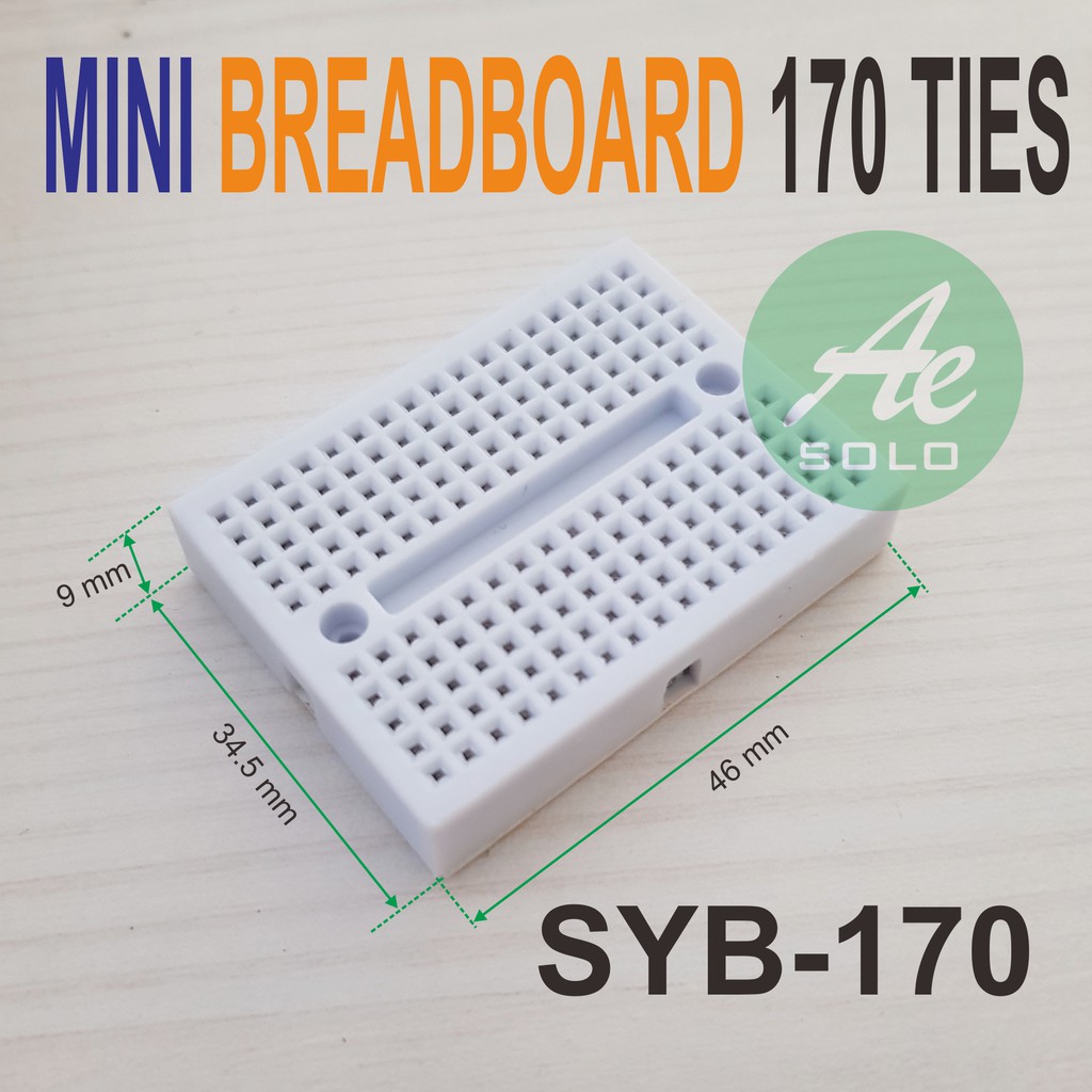 Breadboard SYB 170 Solderless Mini PCB Bread Board 170 Lubang