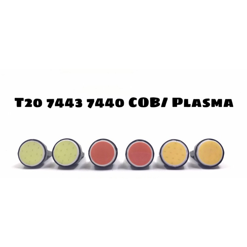 L291 | Lampu Rem Sein Mundur Parkir Led COB PLASMA Brake Led COB Bulb T20 Mobil Universal