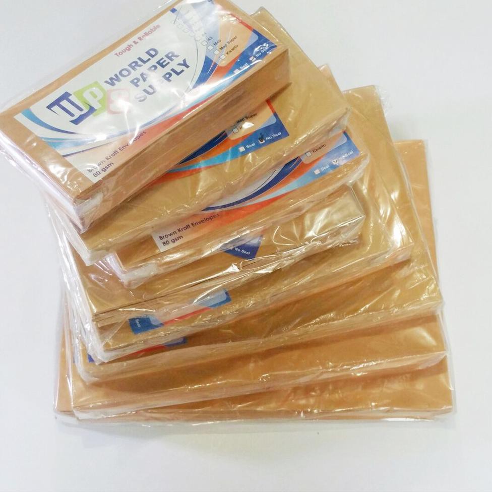 

*PROMO* ➠ [PERPACK] Amplop Coklat Ukuran Folio WPS ( 23,5 x 34,5 cm ) わ Segera Dapatkan!!