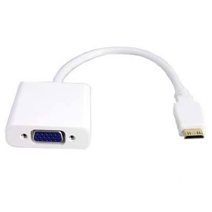 Converter Mini Hdmi to Vga / kabel mini hdmi to vga adapter