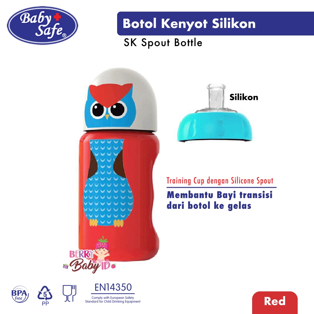 Baby Safe Bottle Silicone Spout Training Cup Botol Bayi Anak SK005 BBS048 Berry Mart