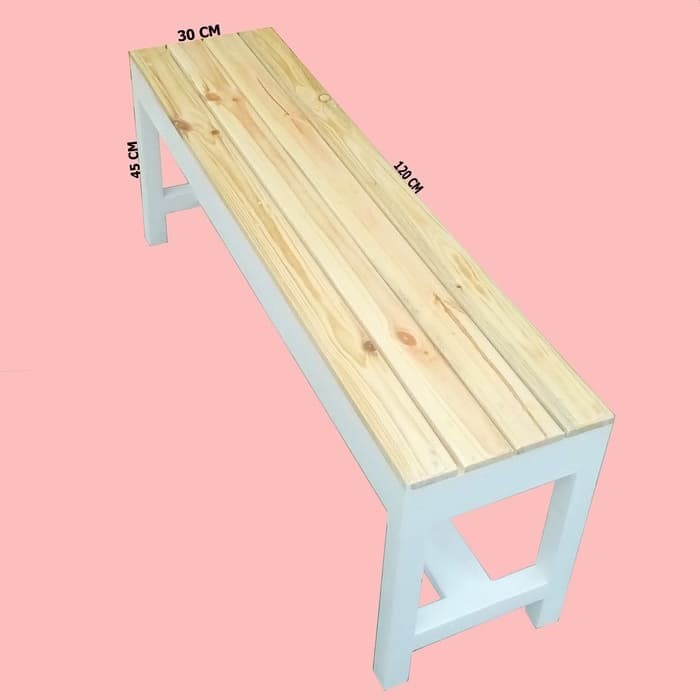 Kursi Kayu - Bangku Panjang/Bangku Bakso/Bangku Cafe/Bangku Kayu Jati Belanda Murah