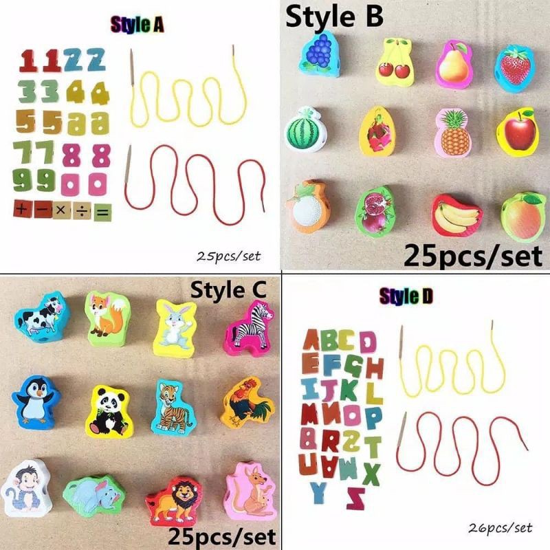 Mainan Edukasi Anak Meronce