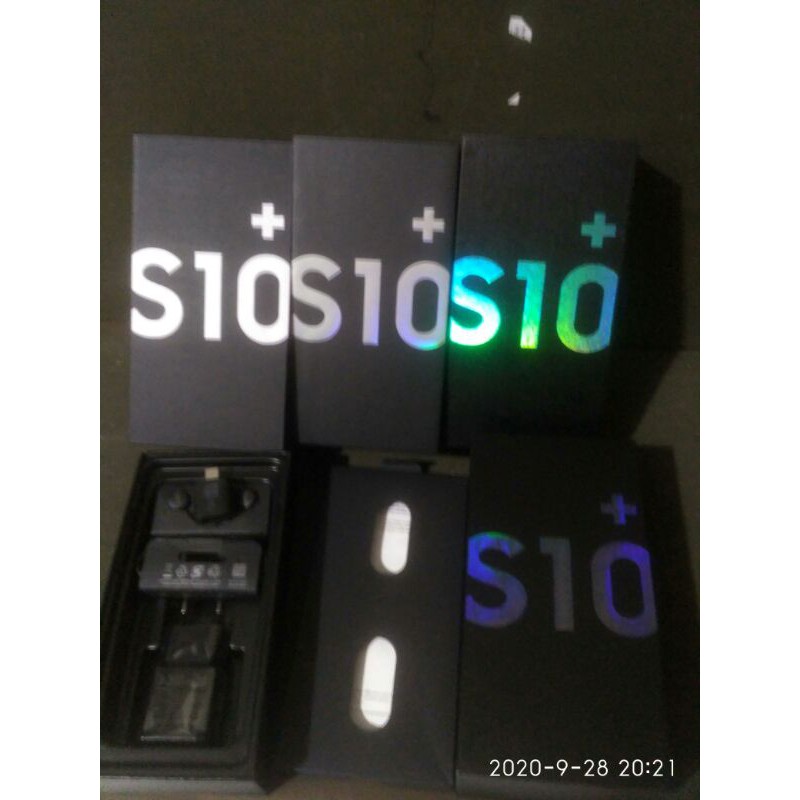 Dus box Samsung s10 plus full acessoris berbagai macam warna free imei