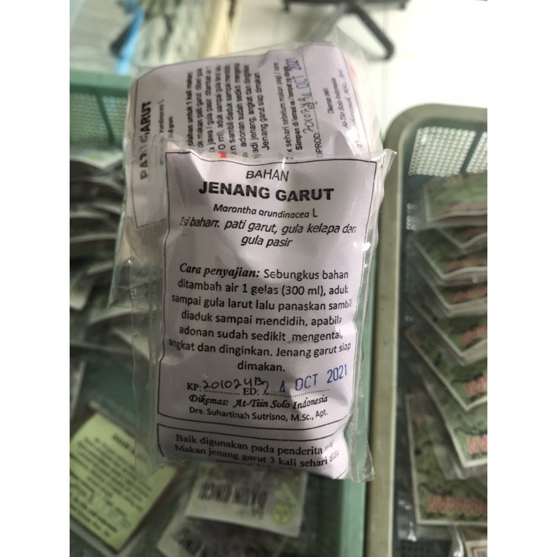 

JENANG GARUT / PATI GARUT / Herbal At-tiin