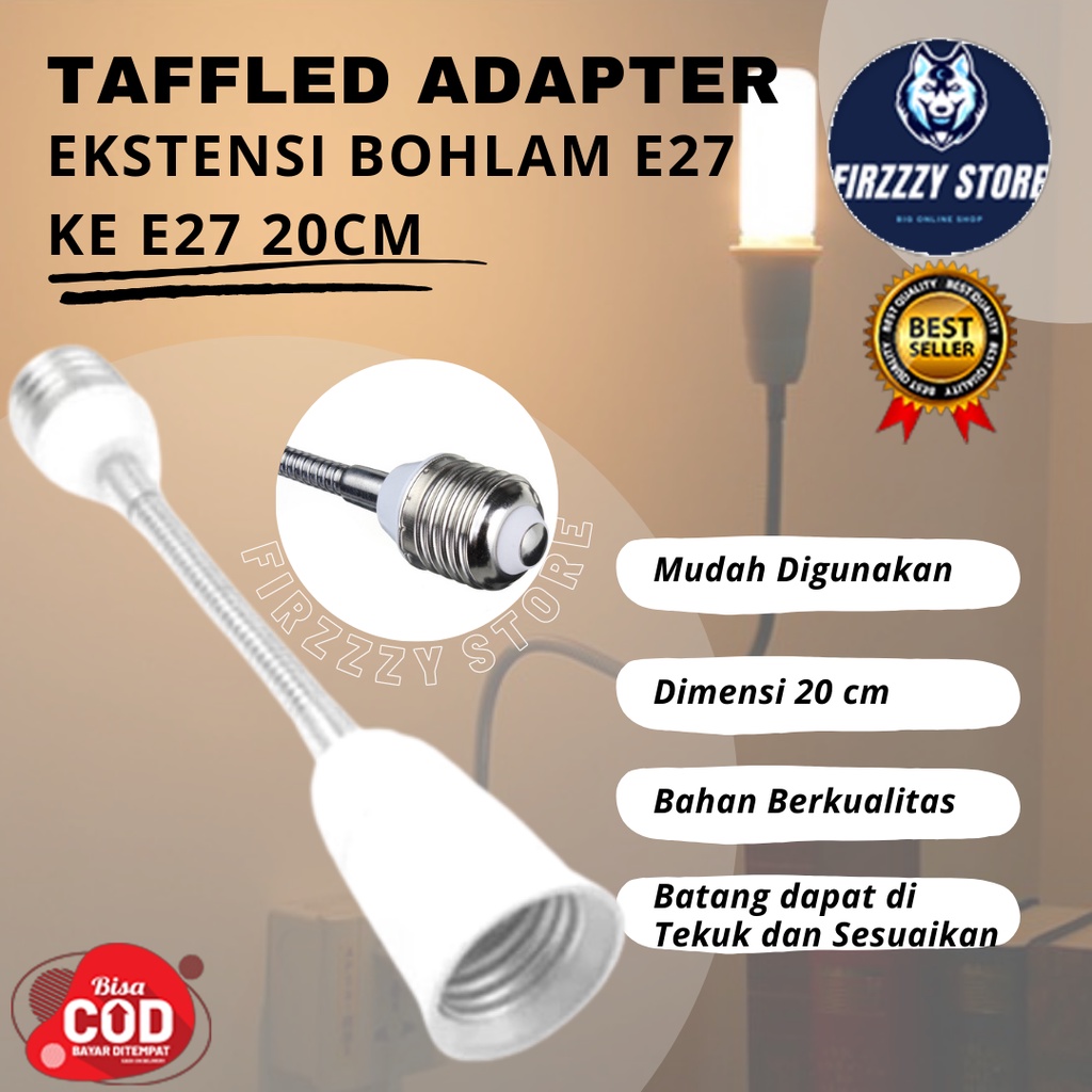 Adapter Ekstensi Bohlam E27 ke E27 20cm - LS4G