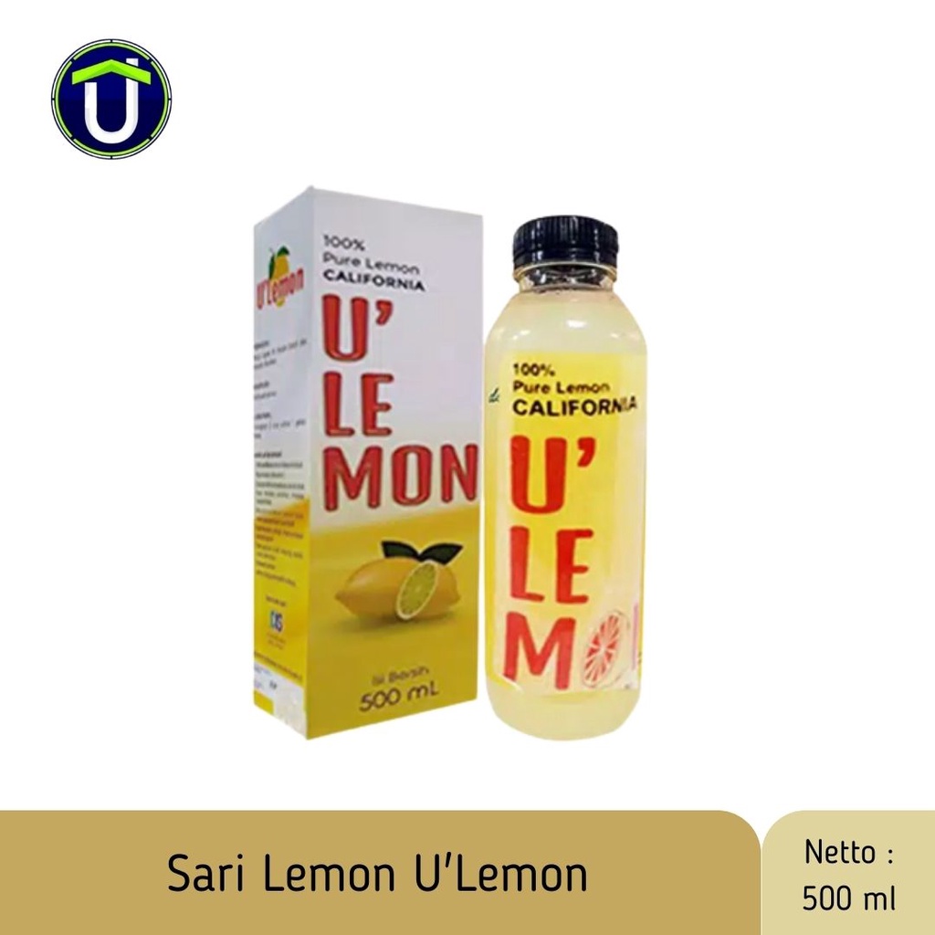 

SARI LEMON PENURUN BERAT BADAN U LEMON CALIFORNIA | 500 ML